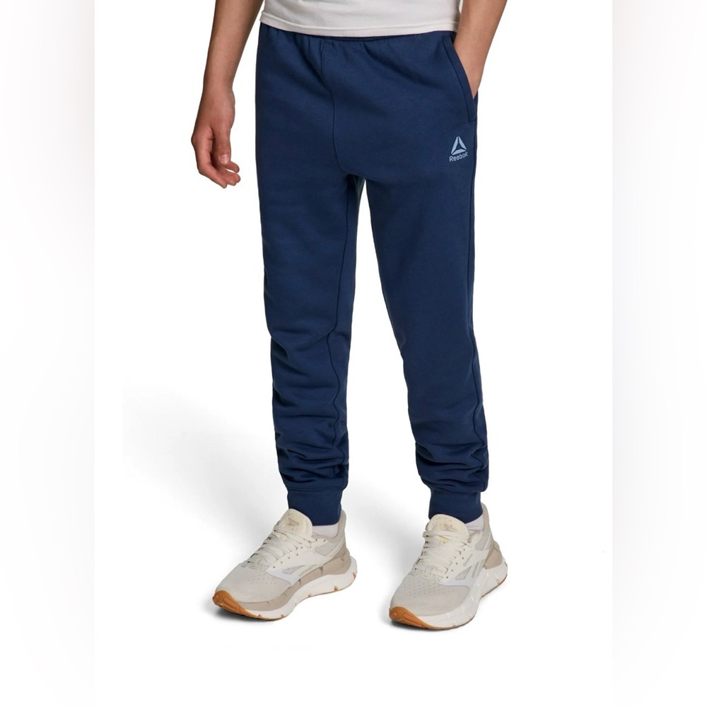 New Reebok Boy’s Athletic Cool Down Jogger Size XS (4/5) Dark Denim Color